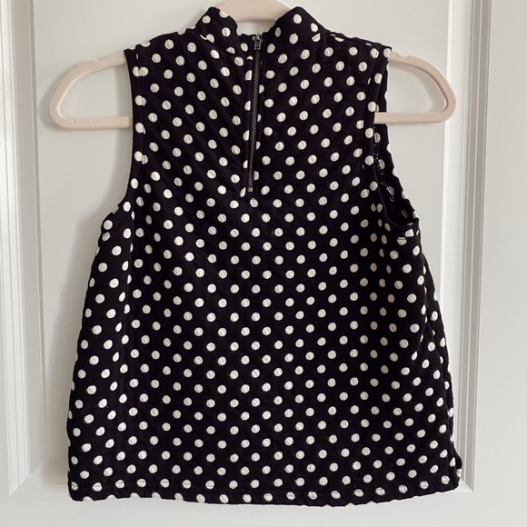 Anthropologie Postmark Mock Neck Jacquard Shell - Picture 2 of 3